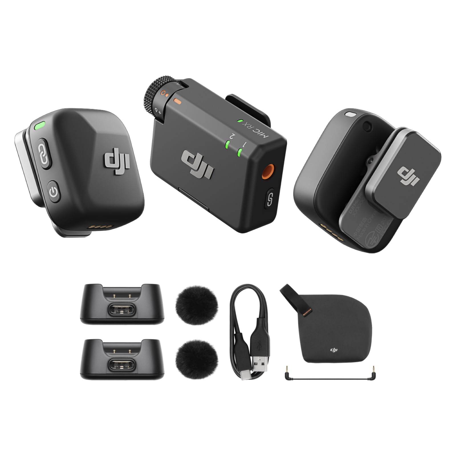 DJI Mic Mini (1 TX + 1 RX) + Transmitter (Infinity Black